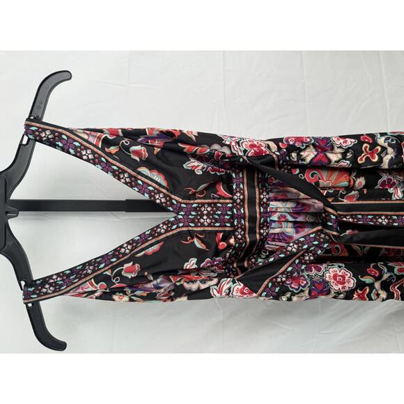 Ice Women's Sleeveless V-Neck Midi Dress with Floral Pattern size 8 - Picture 8 of 9